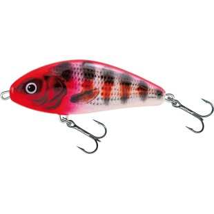 Wobler Salmo Fatso Floating 10cm/48g, Holo Red Head Striper