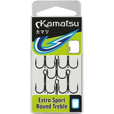 Kotwica Kamatsu Extra Sport Round Treble Hooks rozm.4 (5szt.)