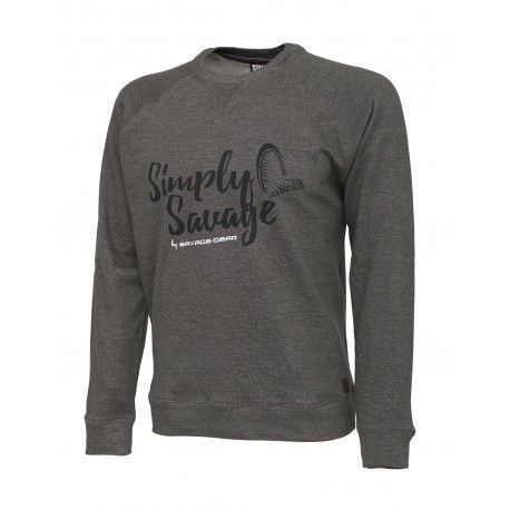 Bluza Savage Gear Simply Savage Sweater Melange Grey, rozm.S