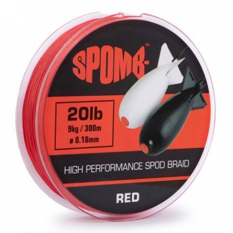 Plecionka Spomb Braid 0,18mm/300m, Red