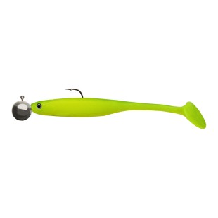 Przynęta gumowa Cormoran Crazy Fin Shad RTF 10cm/16g, UV Lime (2szt.)